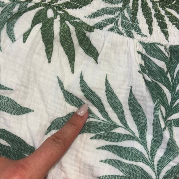 Joyspun 100% Cotton Palm Leaf 2 Piece Set Women’s Sz 4-6 Vacation Beach Costal - Picture 15 of 15